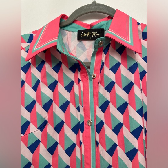 Fund colorful 2 Piece Pants and Button Down Shirt - Picture 7 of 8